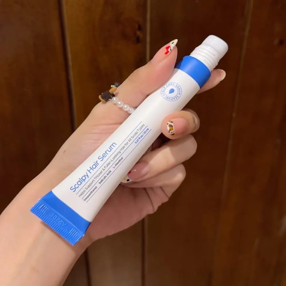 Seapuri Scalphy Hair Essence Rollerball, rafraîchissant et rafraîchissant, renforce les racines des cheveux, huile de traitement de calvitie amincissante, soins capillaires