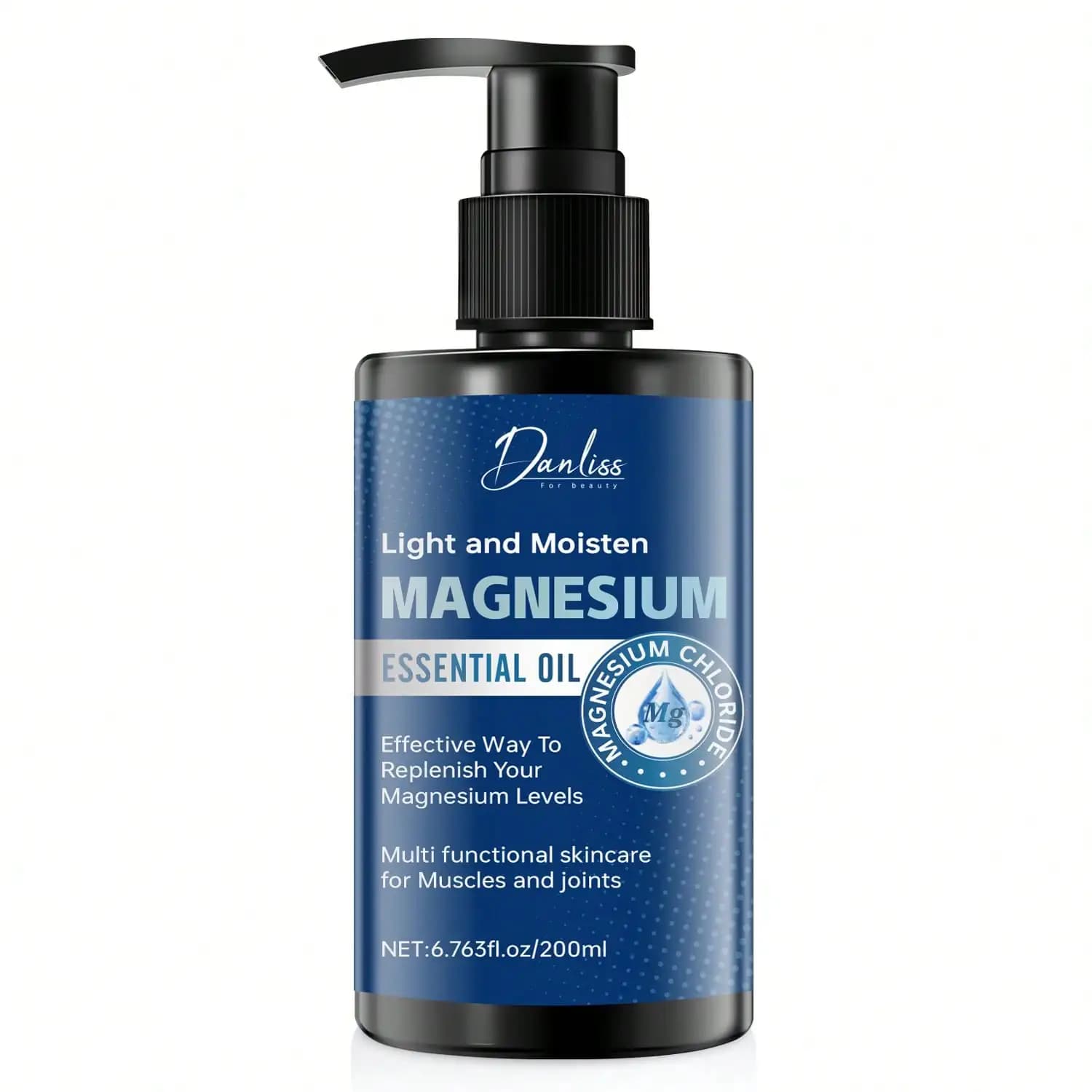 Huile essentielle de magnésium pour les soins musculaires et de la peau – Hydratant et apaisant en profondeur, améliore la douceur et l'élasticité de la peau