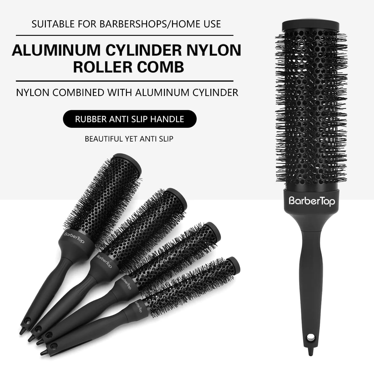 Brosse à cheveux extra longue 35 cm-outil de coiffure professionnel pour éruption, rouleau à cheveux volumateur, utilisation en salon résistante à la chaleur