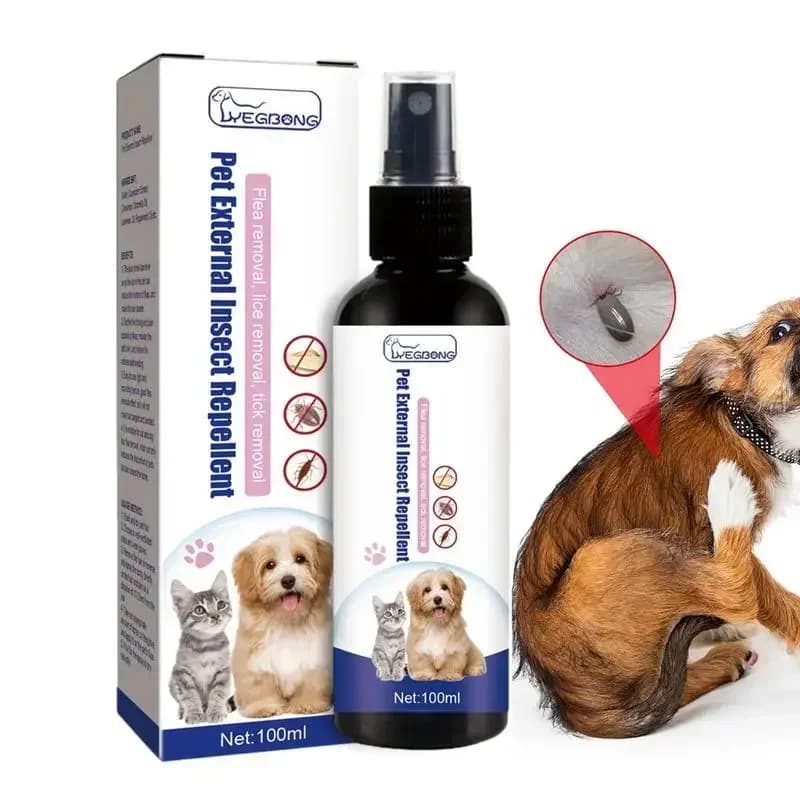 Gouttes anti-puces pour chiens et chats, insecticide 100ml, spray anti-puces et poux, formule concentrée anti-puces et tiques, anti-puces pour animaux de compagnie