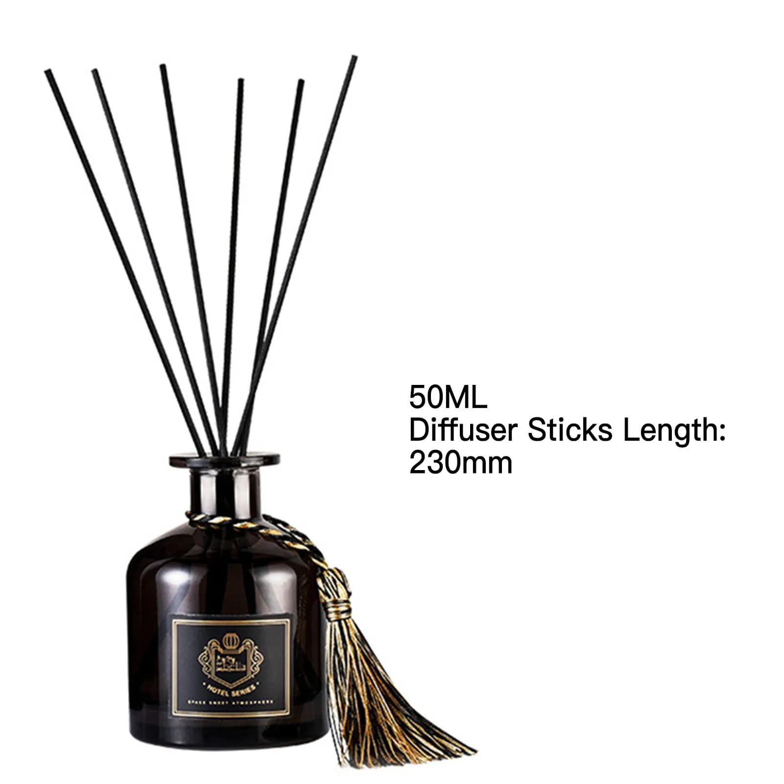 Huile parfumée pour diffuseur de parfum domestique, 50ml, avec 6 bâtons de diffuseur, cadeau pour amis et membres de la famille