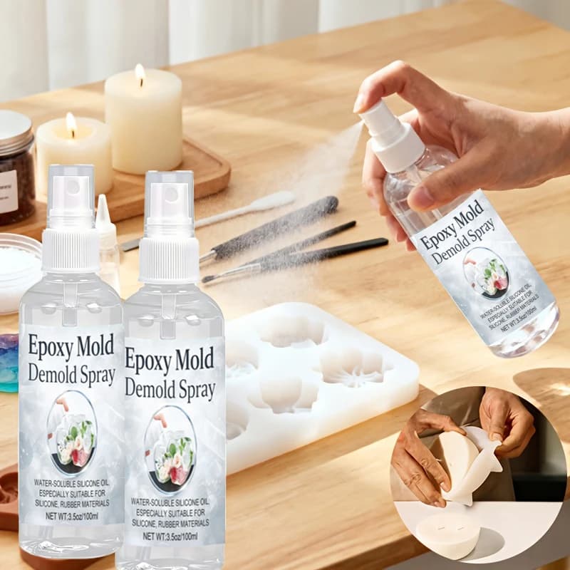 Spray de démoulage : huile de silicone à séchage rapide
