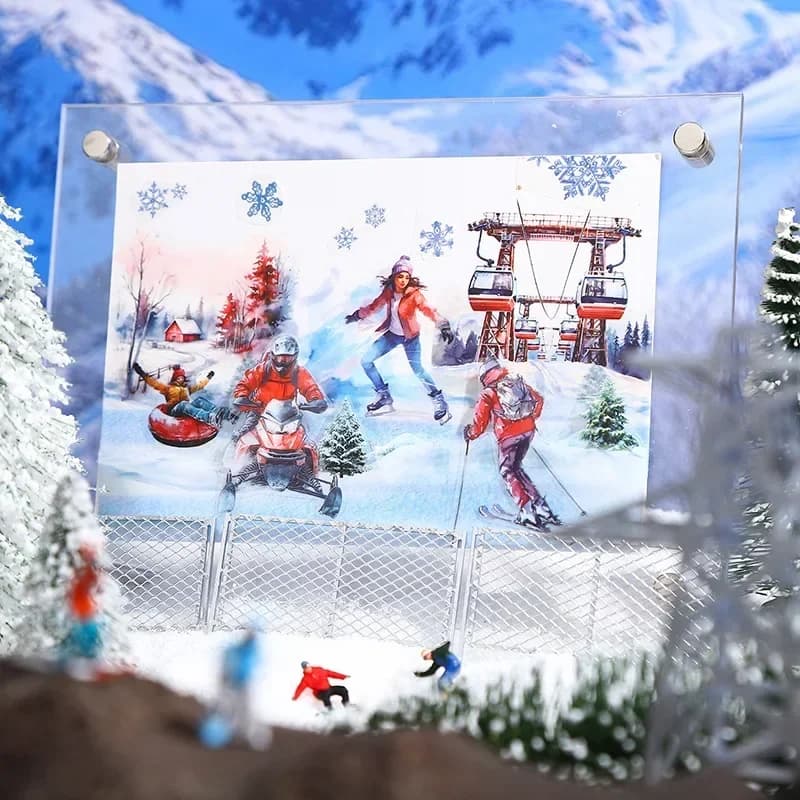Ruban adhésif neige vitesse manuel, matériel collage paysage bricolage, attaches fond 65mm x 2m, 1 rouleau