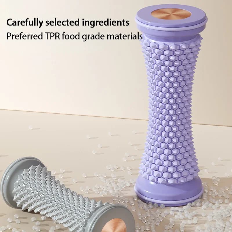 Rouleau de massage des pieds, balle de massage yoga, rouleau pour fascia plantaire, soin de relaxation musculaire, rouleaux de massage manuels en plastique pour les pieds