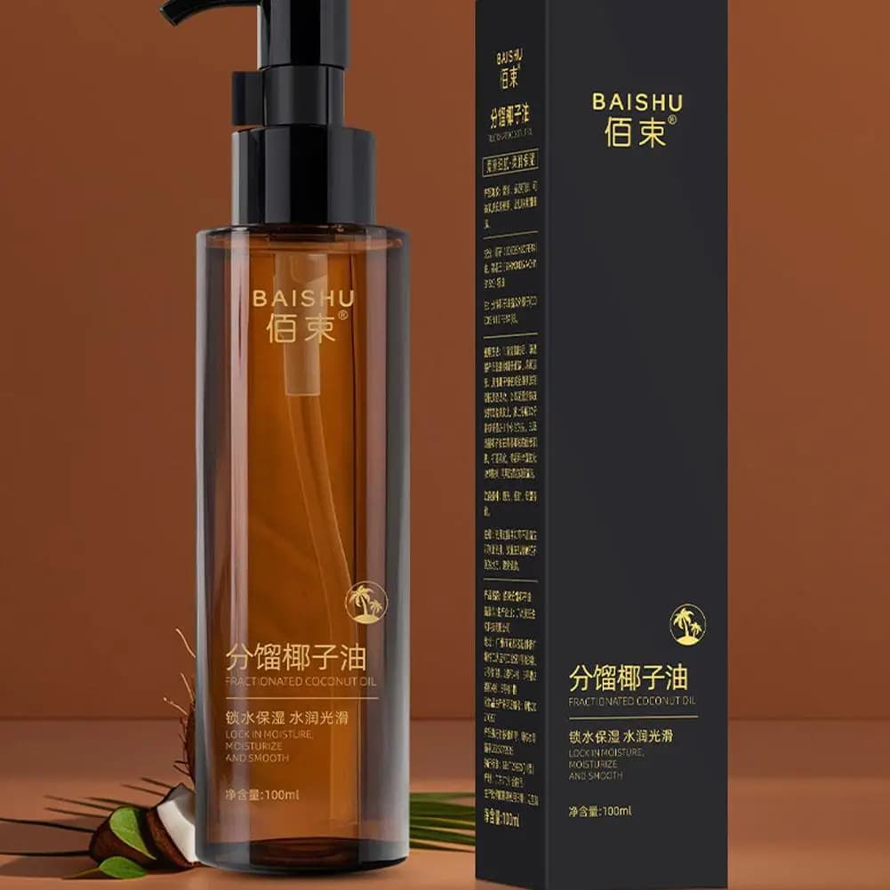 Huile de noix de coco nourrissante pour le corps, soins pour la peau sèche, huile de Massage à absorption rapide pour cheveux et ongles secs et Non gras, 100ml