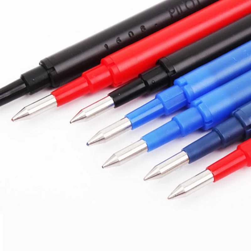 6Pcs Pilote Effaçable Recharge/Frixion Gel Stylo Recharge BLS-FR7 Roller Ball 0.7mm Balle Brosse À Frotter Remplacement Noyau Mignon Staacquarquing