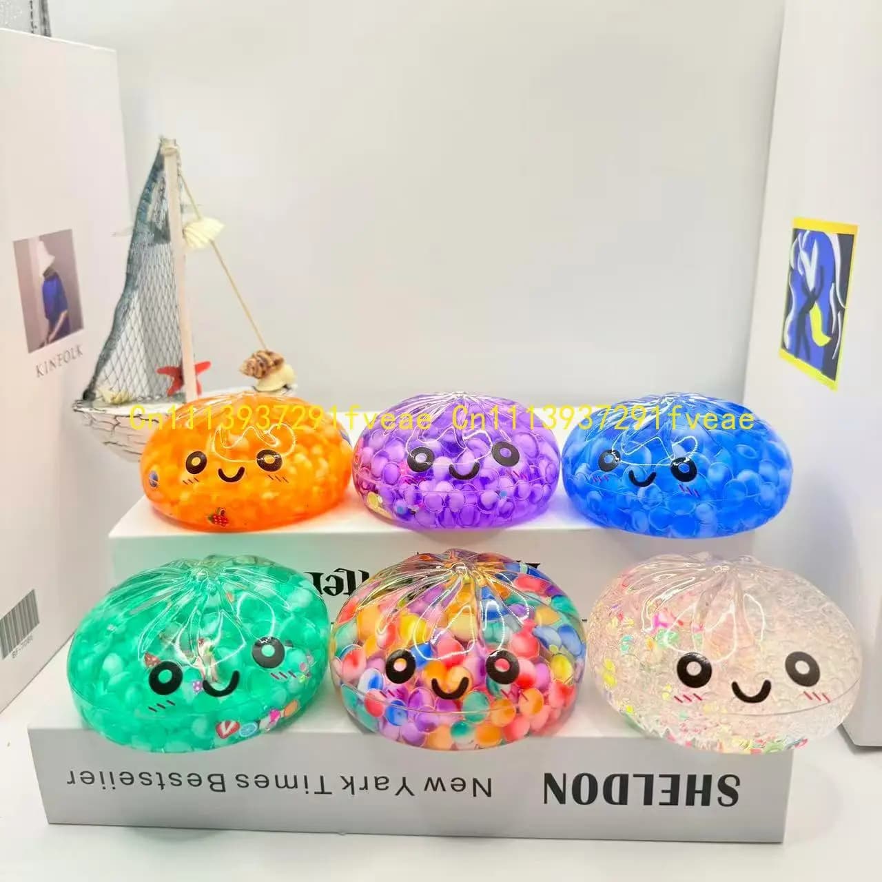 Nouveau : Boule à bulles tendance : Jouet fluide à presser esthétique