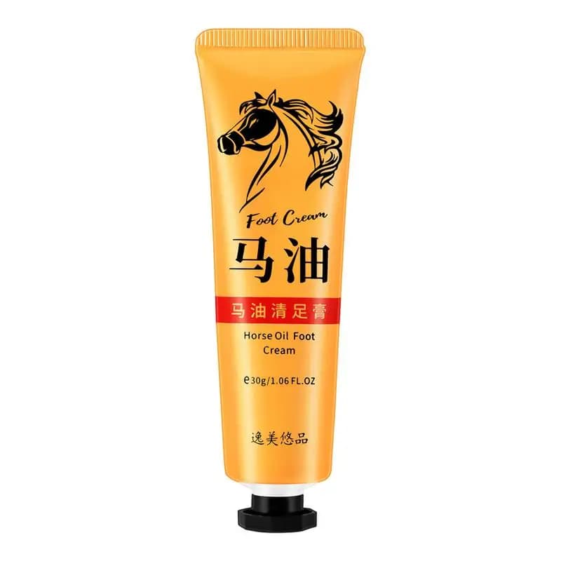 Crème réparatrice à l'huile de cheval pour les pieds