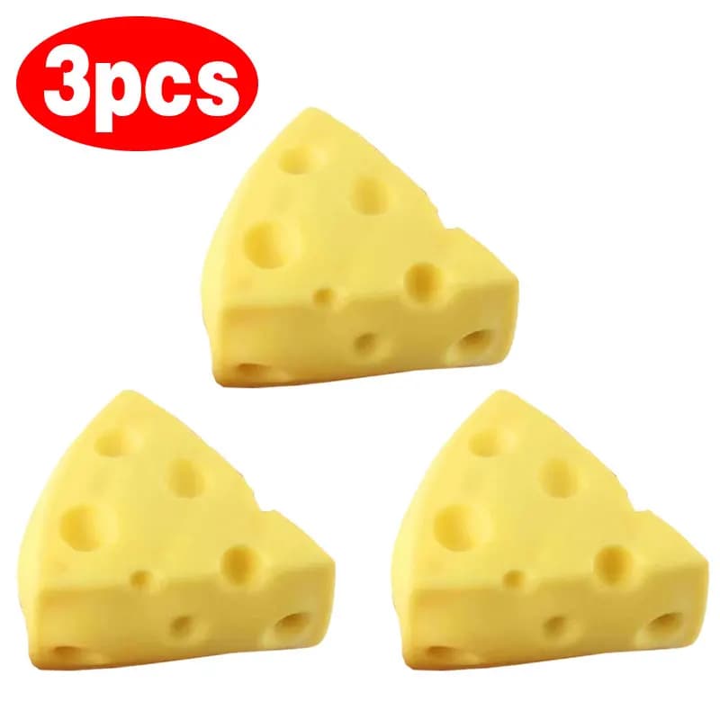 Jouets à presser en forme de pain au fromage