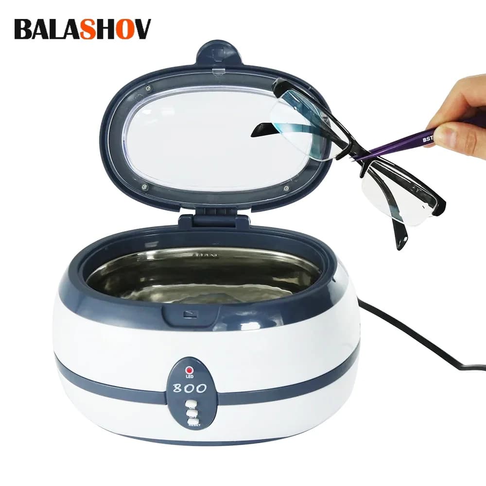 Nettoyeur à ultrasons ultra sonique, appareil de nettoyage pour bain, protège-dents, bijoux, montres, lunettes, rasoir, livres dentaires