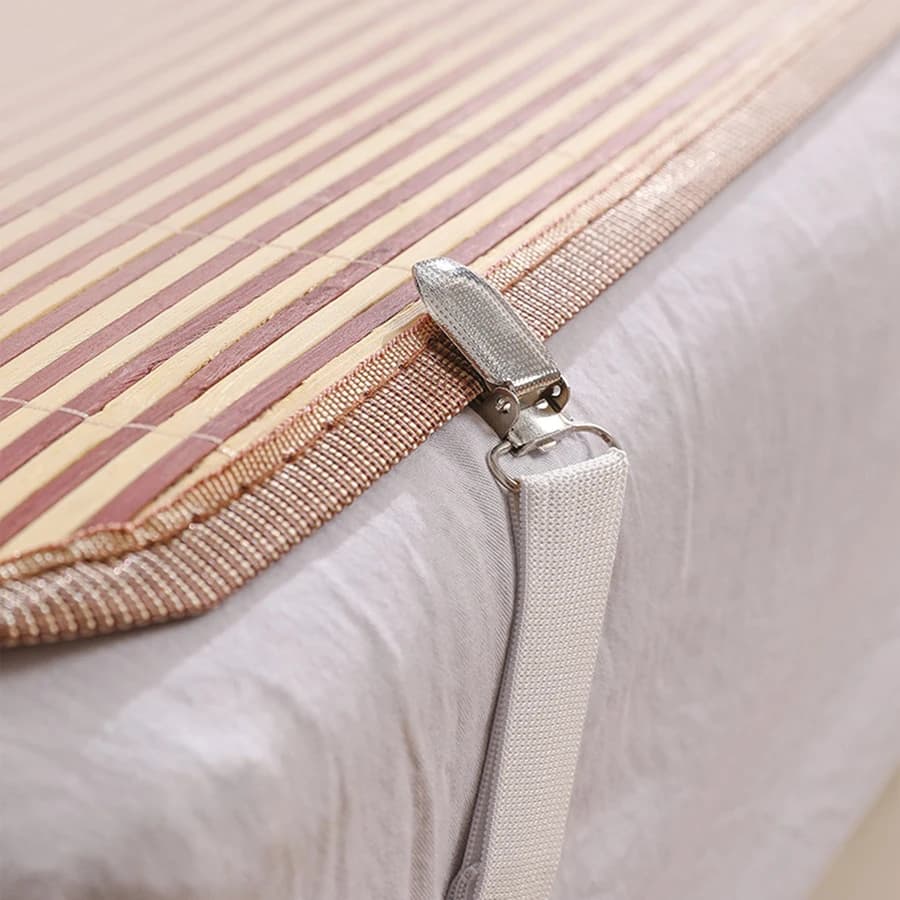 Clips pour drap de lit, sangles de support de drap de lit réglables, ensemble de 4 Clips de literie élastiques, attaches pour maison, hôtel