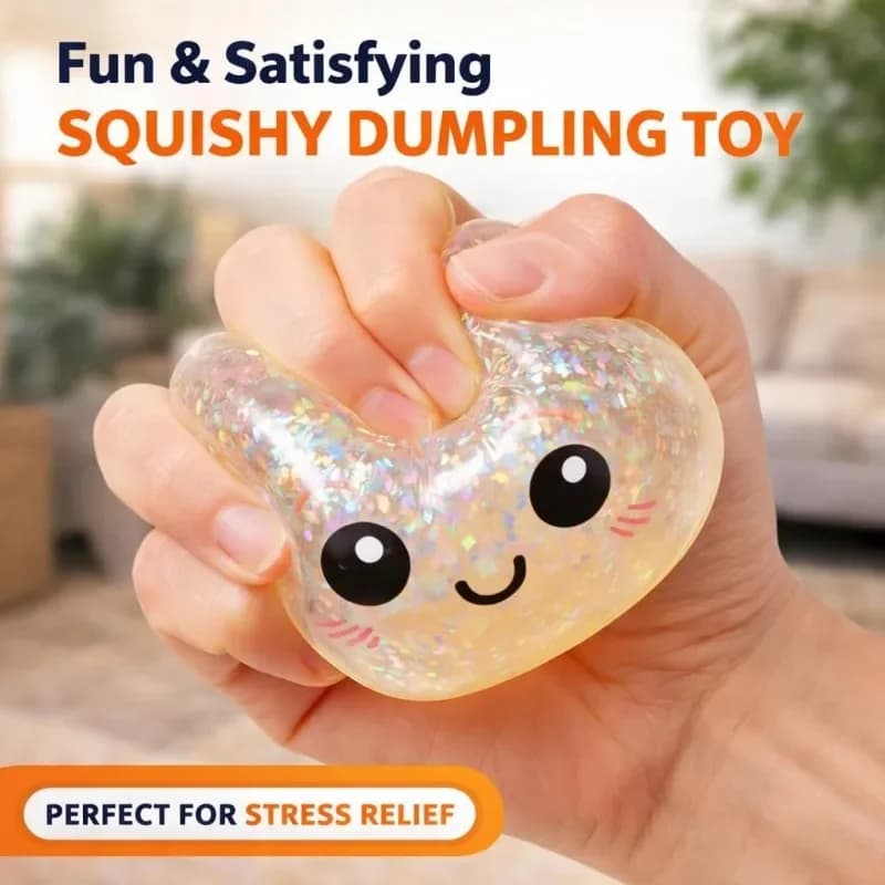 Jouet Squishy en forme de Boulette Vapeur Arc-en-ciel
