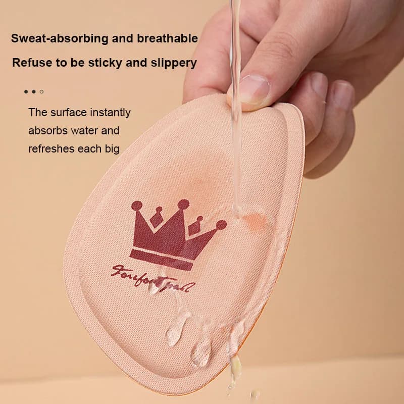 Femmes avant-pied coussinet soulagement de la douleur insérer demi-taille semelles antidérapantes coussin chaussure respirant absorbant la transpiration coussinets pour chaussures