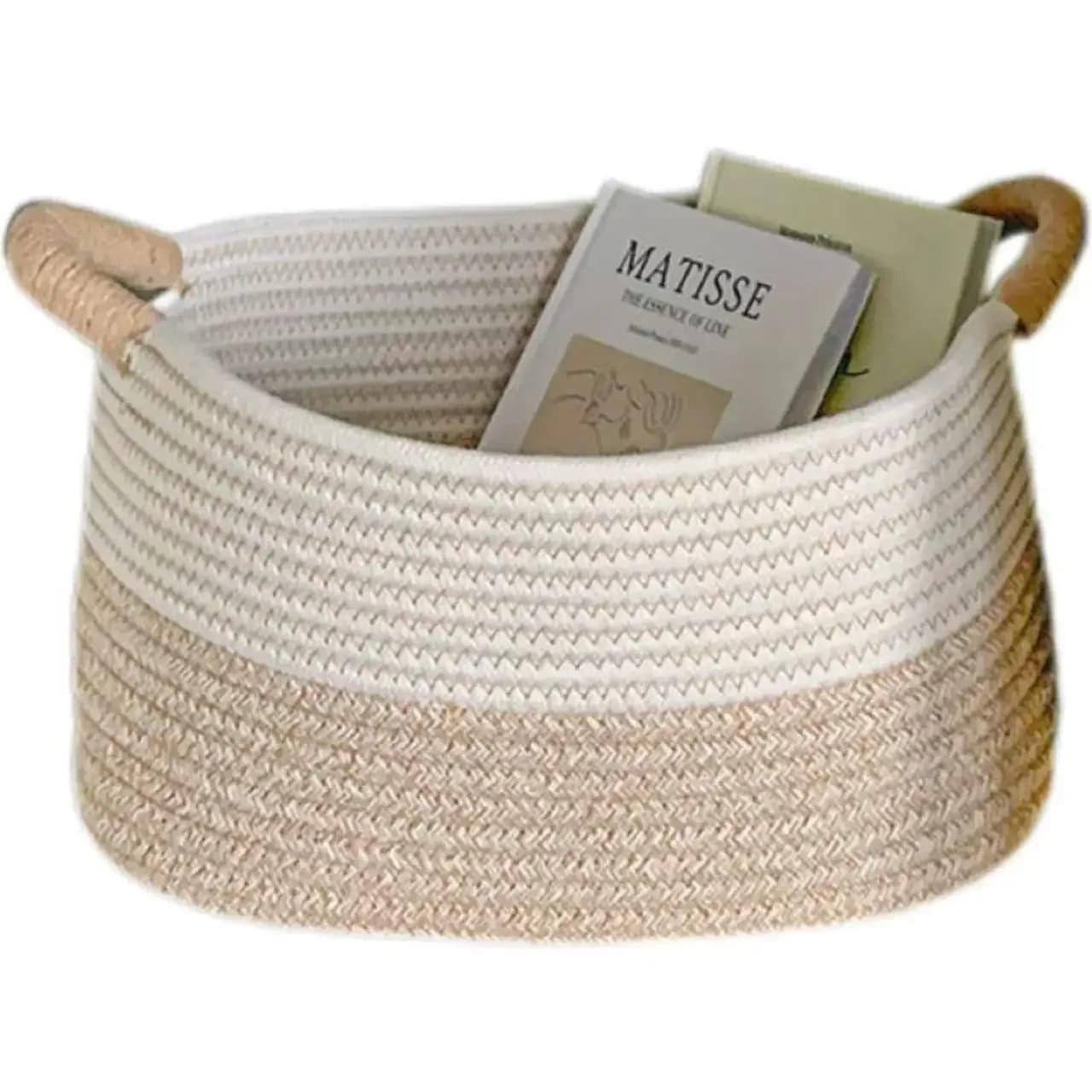 Paniers tissés en corde pour organiser le panier de rangement