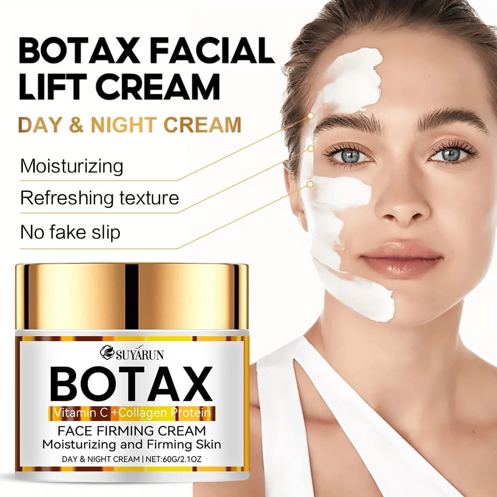 SUYARUN Crème visage anti-âge professionnelle Botax |   Formule de réduction des rides et de raffermissement de la peau |   Ingrédients naturels.