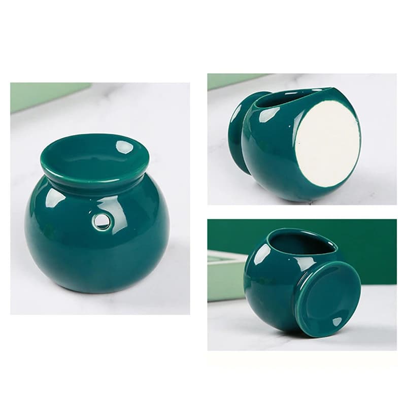 Brûleur d'huile essentielle en céramique, Mini bougeoir d'encens, artisanat en céramique coloré, diffuseur d'aromathérapie, décoration de maison