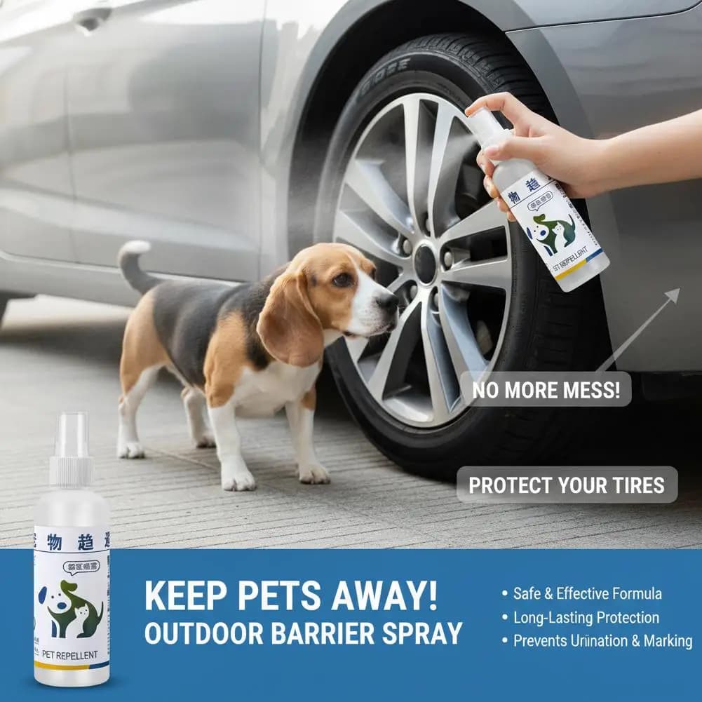 Spray répulsif pour urine de chien, 100ml, dissuasion pour chats, barrière intérieure pour animaux de compagnie, empêche les animaux de se disperser, anti-odeur, spray pour zones interdites