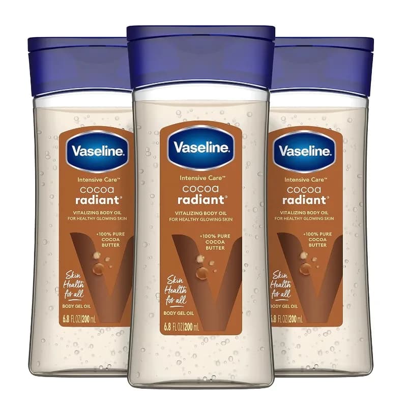 Vaseline InrefrigerCare Cocoa Radiant, Glowing Skin Count, Body Gel 173, 100% Pure Cocoa Doll, Reconstitution Body Castle