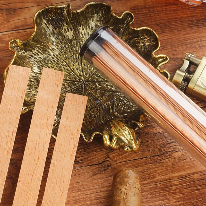 Lot de 40 bâtonnets de cèdre espagnol pour allumer les cigares, accessoires pour boîte à cigares