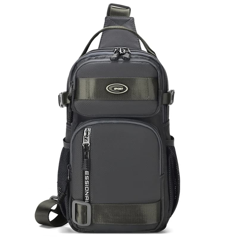 Sac à dos d'équitation pour hommes, sac de poitrine pour hommes, sac à bandoulière simple décontracté pour hommes, sac à bandoulière léger et de grande capacité
