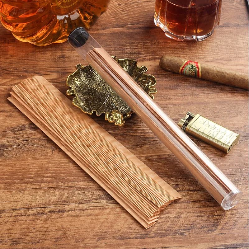 Lot de 40 bâtonnets de cèdre espagnol pour allumer les cigares, accessoires pour boîte à cigares