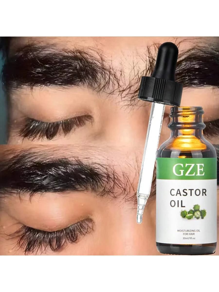 Huile de ricin Greflective (1oz) organique 100% pure et froide PMurcia sans hexane, croissance des cils, sourcils, cheveux Hydratant pour la peau