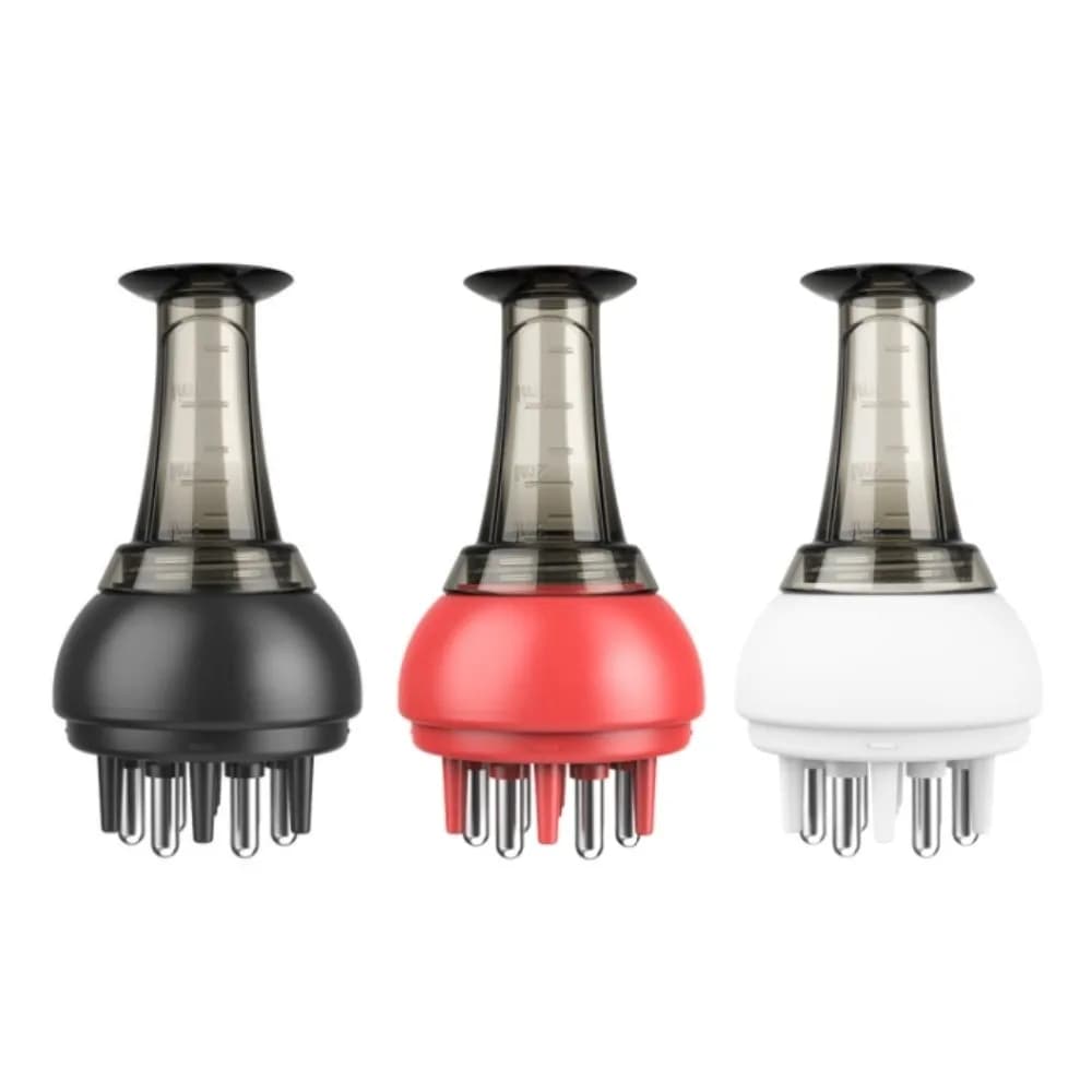 Peigne applicateur de liquide à bille roulante pour cuir chevelu, avec guide liquide professionnel, gradué, réplicable et hygiénique
