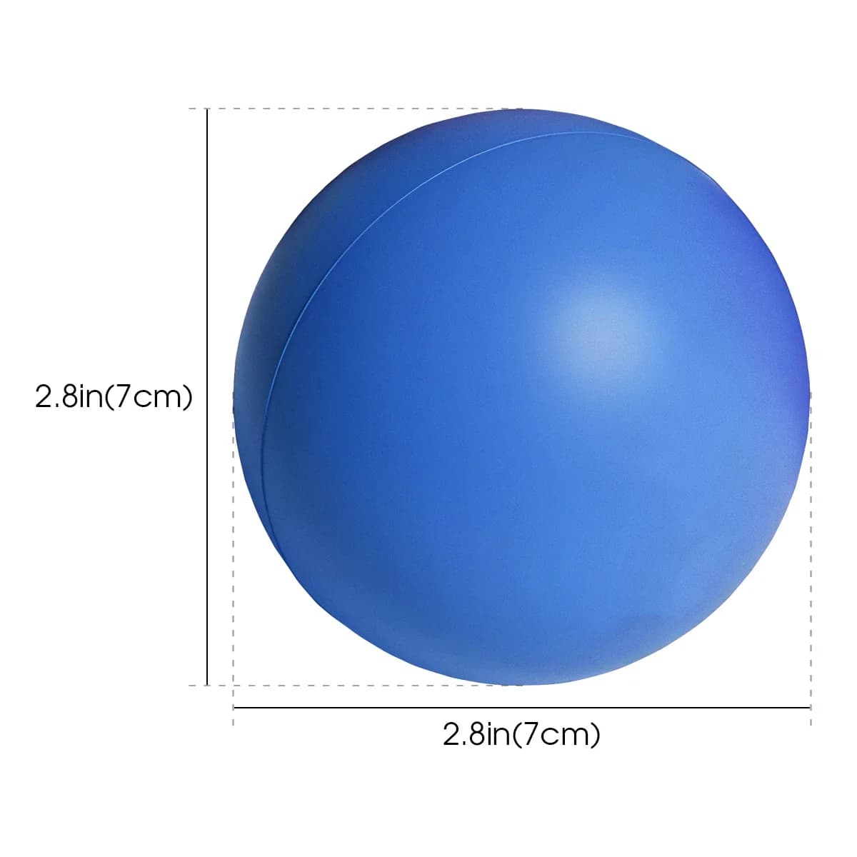 Boule de préhension à haute élasticité de 7cm, 1 pièce, masseur de renforcement des doigts, balle d'exercice, entraînement à presser, exercice musculaire