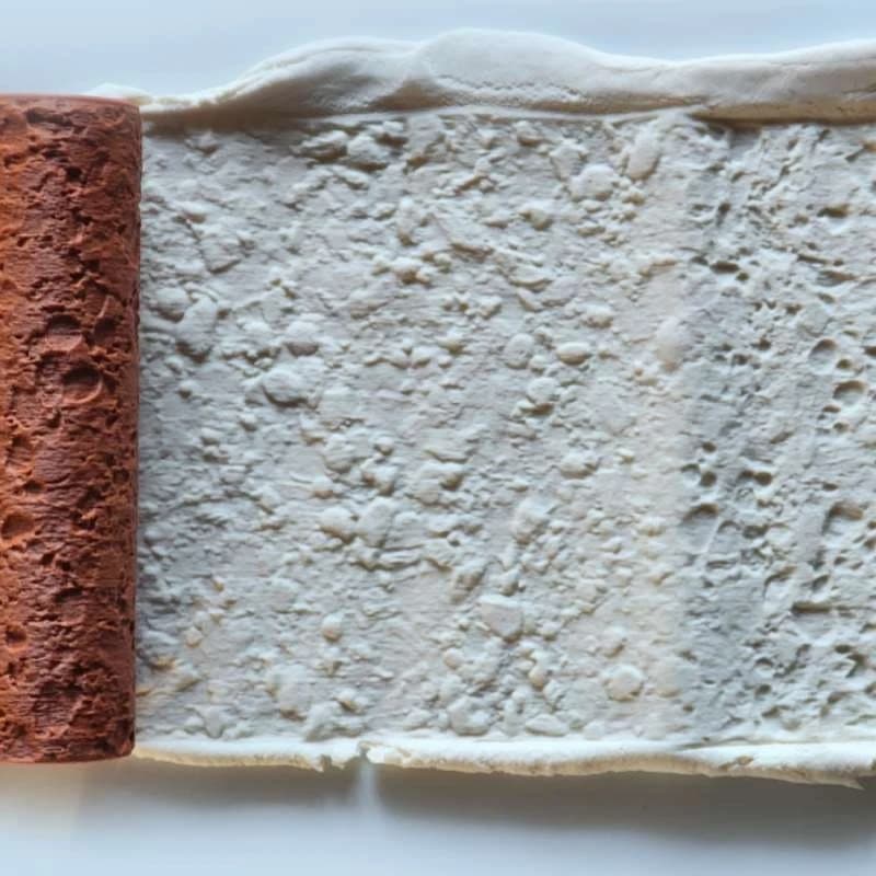 Outil de gaufrage à motif de texture de pierre de rivière pour la pâte polymère, la poterie et la céramique