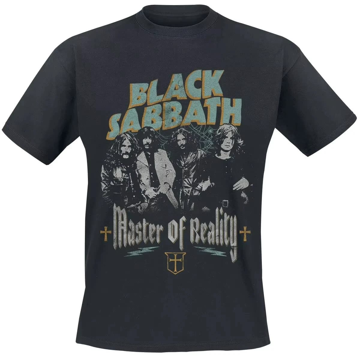 T-Shirt en coton avec image de groupe de musique Dancing Devil Black Sabbath, Streetwear d'été pour hommes et femmes