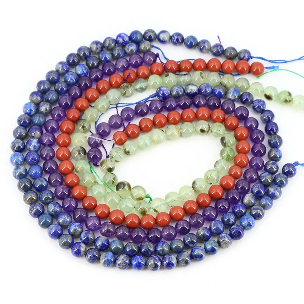 Perles en pierre naturelle œil de tigre bleu