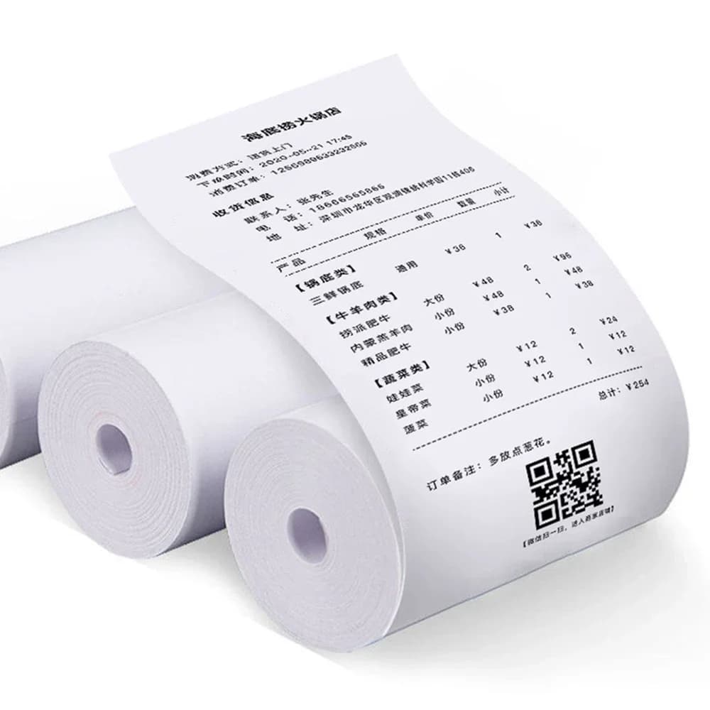 10 rouleaux 57x25 MM papier thermique blanc enfants caméra impression instantanée enfants caméra impression papier accessoires de remplacement pièces