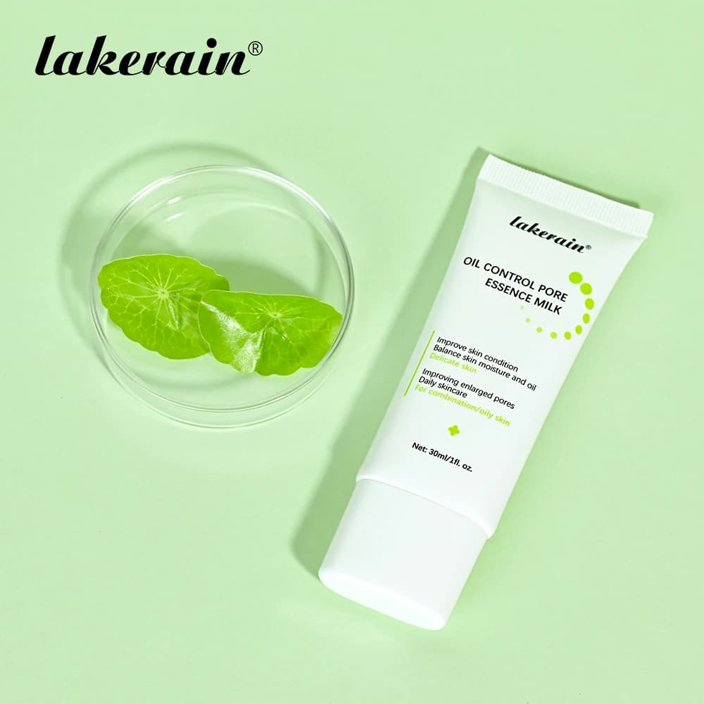 Lait à l'essence de contrôle du sébum pour lisser les pores et hydrater la peau, produits de soins de la peau coréens non canadiens, étiquettes réutilisables