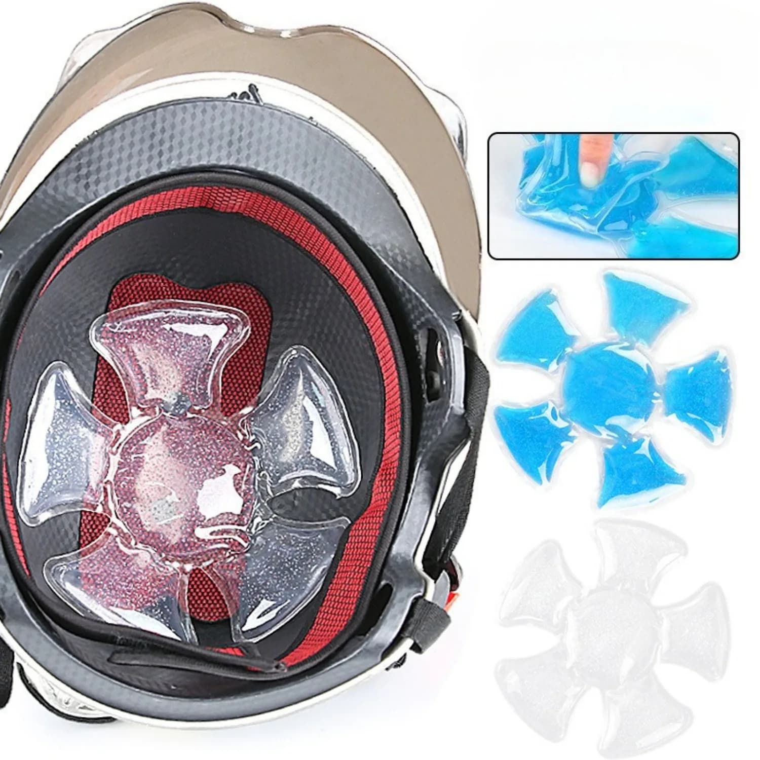 Chapeau rafraîchissant pour la tête – Compresse froide apaisante pour maux de tête, fièvre, migraines – Coussinets de gel glacés pour la tête, compatibles avec les casques de sport – Compresse froide 