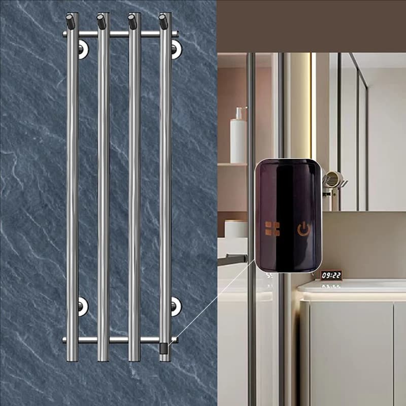 OXG – porte-serviettes chauffant électrique, 3/4 barres, radiateur pour serviettes, chauffe-serviettes de bain, accessoires de salle de bains