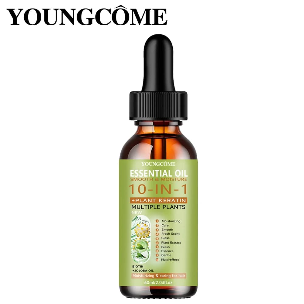 Huile essentielle de soin capillaire, nourrit le cuir chevelu, élimine les pellicules, améliore la qualité, réduit la perte de cheveux, hydrate les huiles essentielles