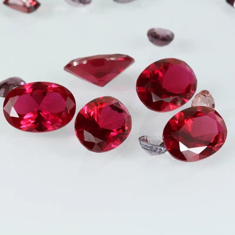Grand rubis ovale de 13x18mm, 15,0 ct, pierre précieuse en vrac pour la fabrication de bijoux DIY, testé aux UV.