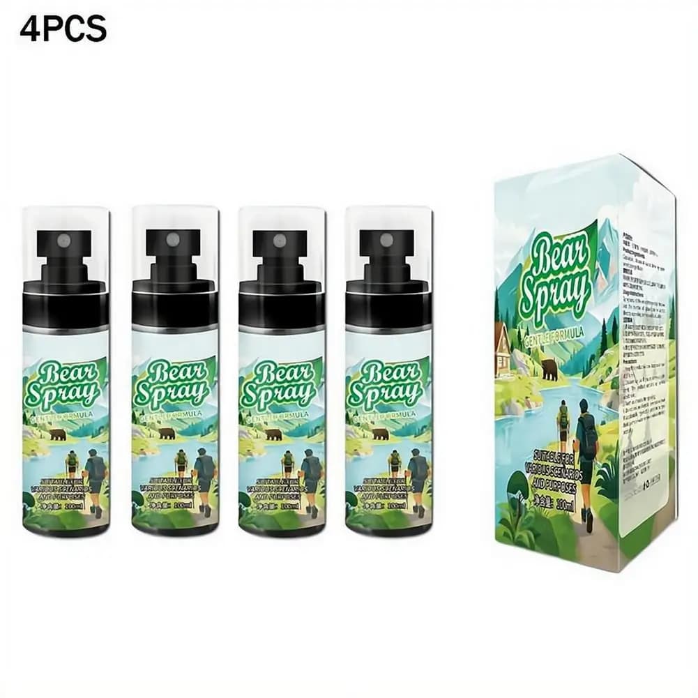 Spray Répulsif Portable Anti-Ours pour Extérieur, Dissuasion Animale, Protection Camping Randonnée, Huile Essentielle de Poivre, Répulsif pour Chiens, Outil de Sécurité