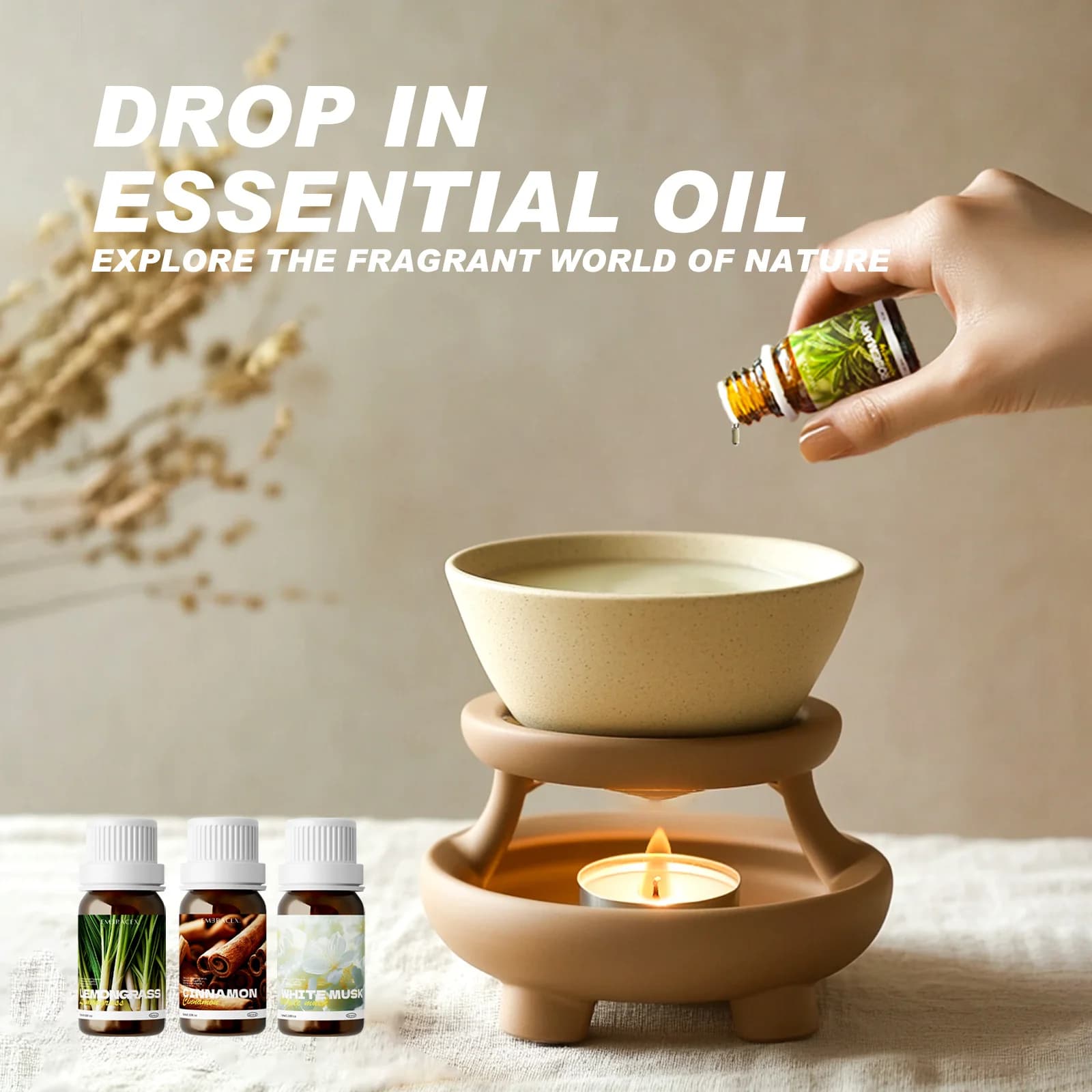Huiles essentielles d'armoise 100% pures, 10ml, pour diffuseurs, projets de bricolage, fabrication de bougies, cadeau pour amis, aromathérapie