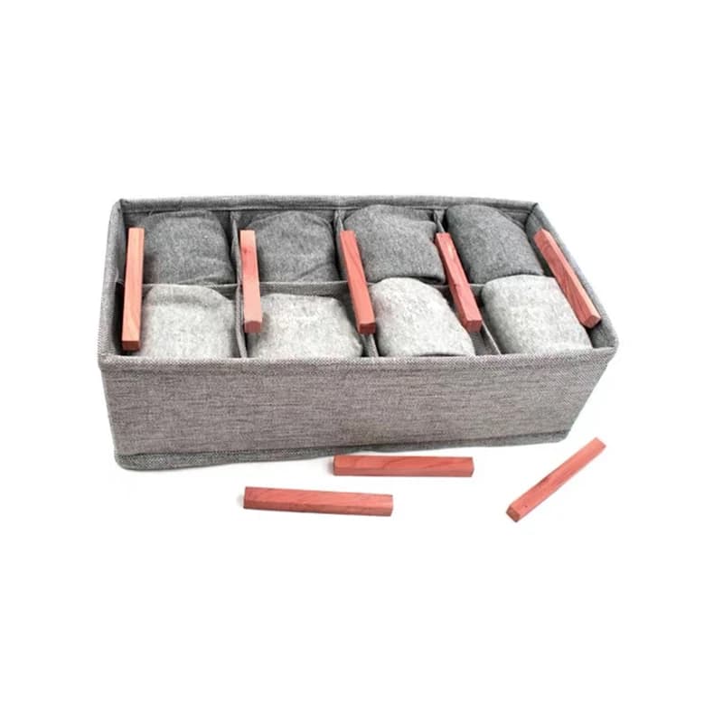 Bâtons de cèdre blocs de cèdre rouge pour le rangement de placard, tiroirs de placards de garde-robe sans traitement de matériaux, impregnation mixte