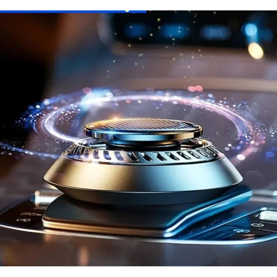 Diffuseur d'arômes solaire pour voiture, rotation automatique, désodorisant pour voiture, parfum pour voiture, ornements de voiture, diffuseur d'huiles essentielles