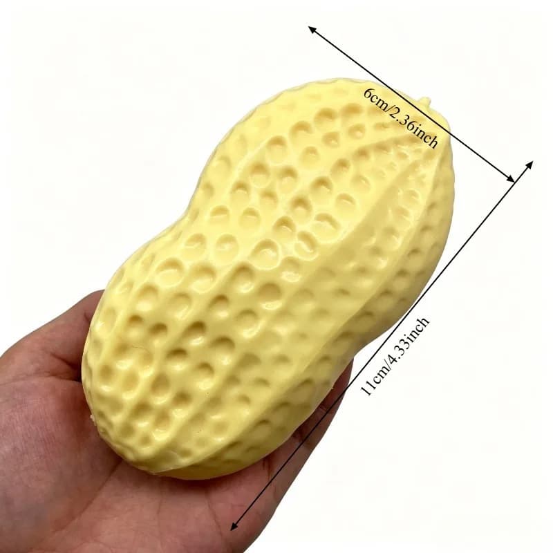 Balle anti-stress moulable en huile de coco et cacahuète, jouet sensoriel doux comme du beurre, jouet anti-stress à rebond lent, jouet ASMR