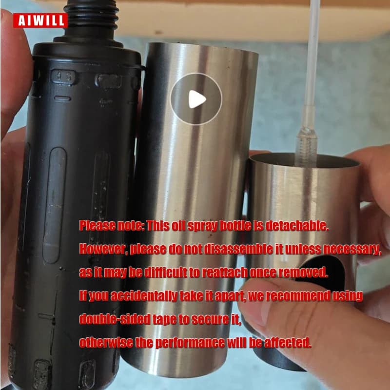AIWILL 100ML acier inoxydable pulvérisateur d'huile d'olive vaporisateur bouteille vaporisateur cuisine huile de cuisson Spray BBQ huile peut 1 pc