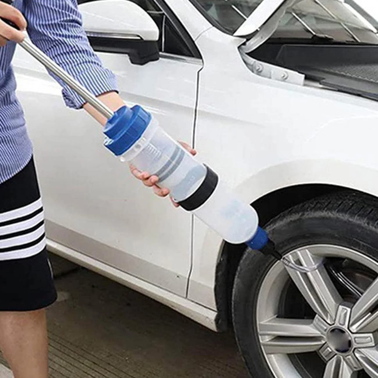 Pompe de fluide d'huile moteur de voiture, sous vide efficace, seringue d'inhalation manuelle, transfert de cooolant de moteur translucide 500cc/1500cc