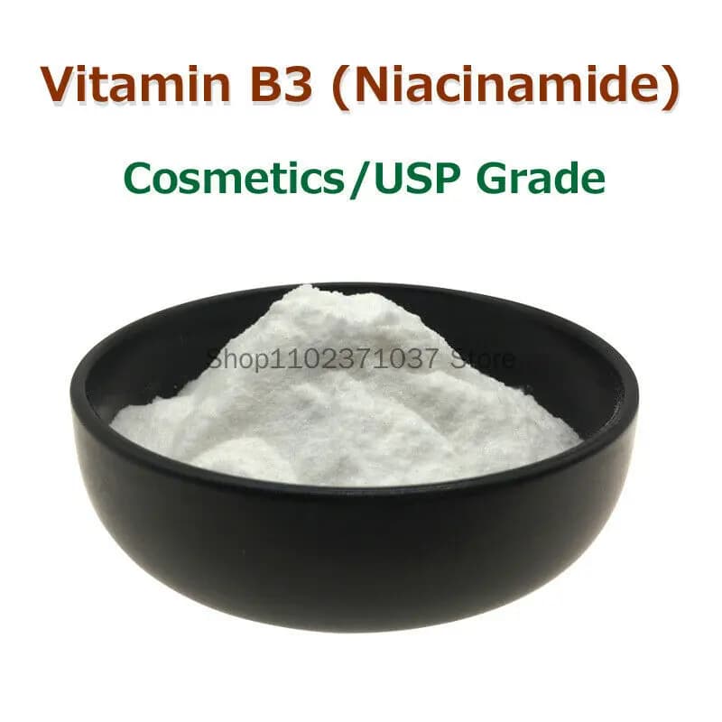 Poudre de nicotinamide VB3, vitamine B3 à 99%, poudre de niacinamide pour blanchir la peau, additif pour émulsion de soin de la peau