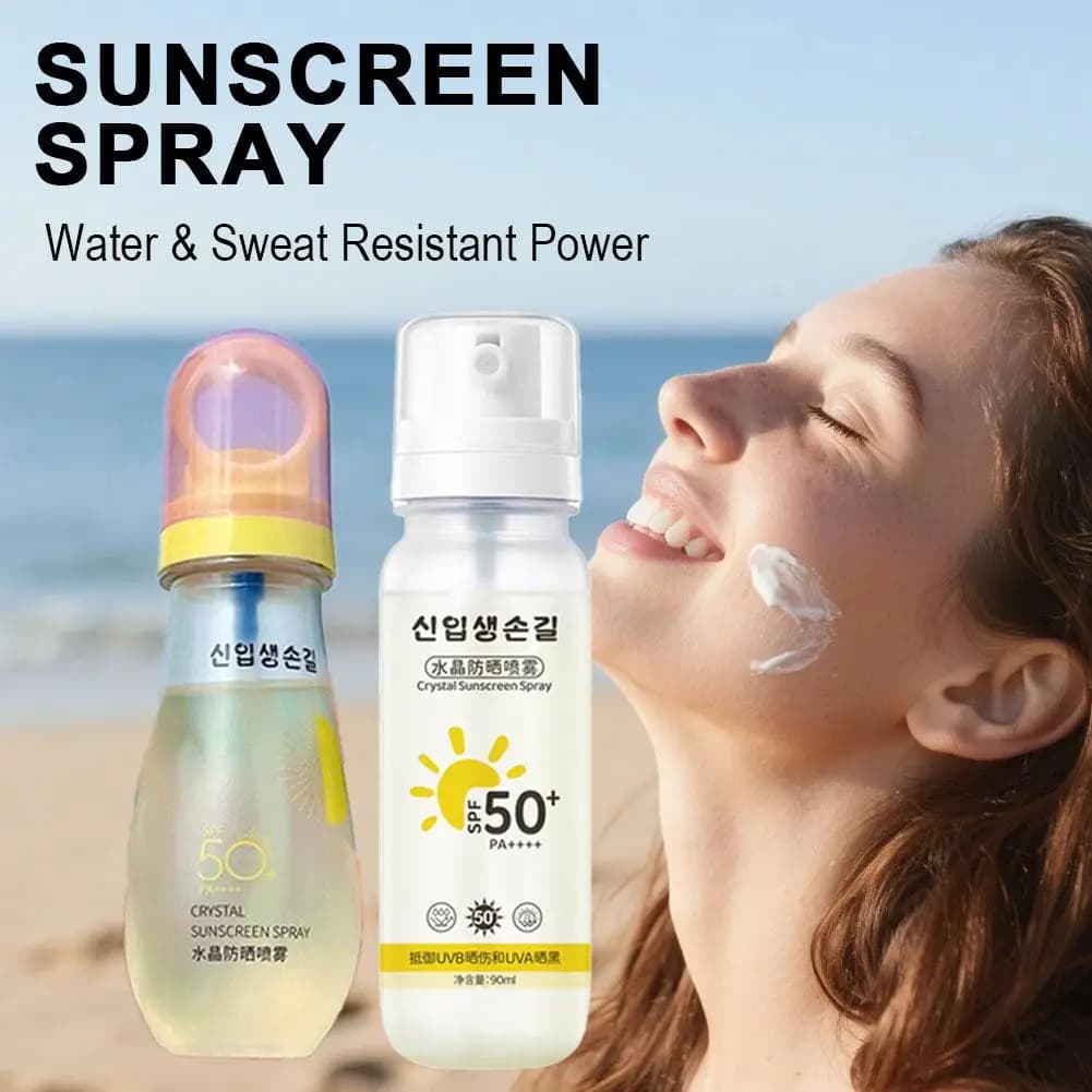 Spray solaire coréen SPF 50+, léger, multi-effets, régulateur de sébum, hydratant naturel, protection UV pour le visage et le corps