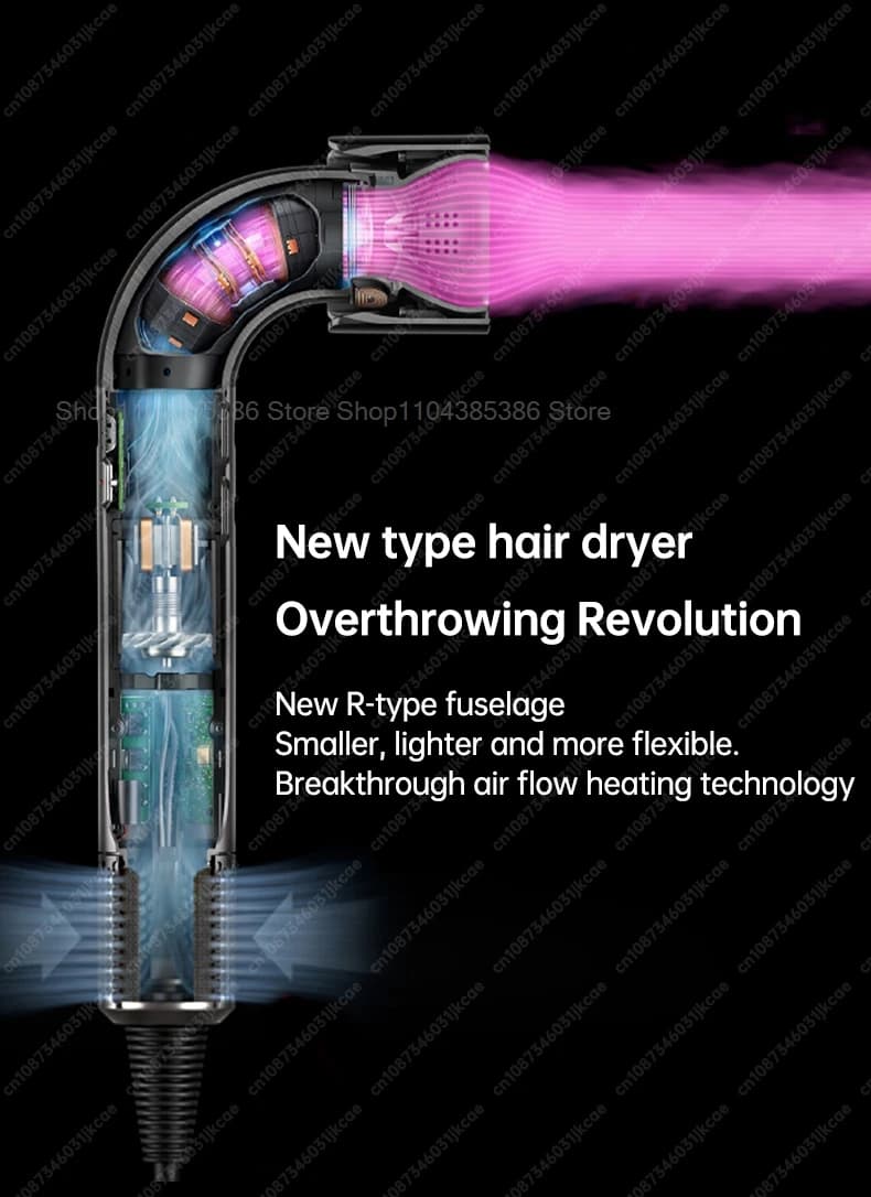 Sèche-cheveux Super Performant pour Sèche-cheveux sans fil Dyson, Outil de Coiffage Personnel à Ions Négatifs, Sèche-cheveux Électrique à Ions Négatifs Programmable