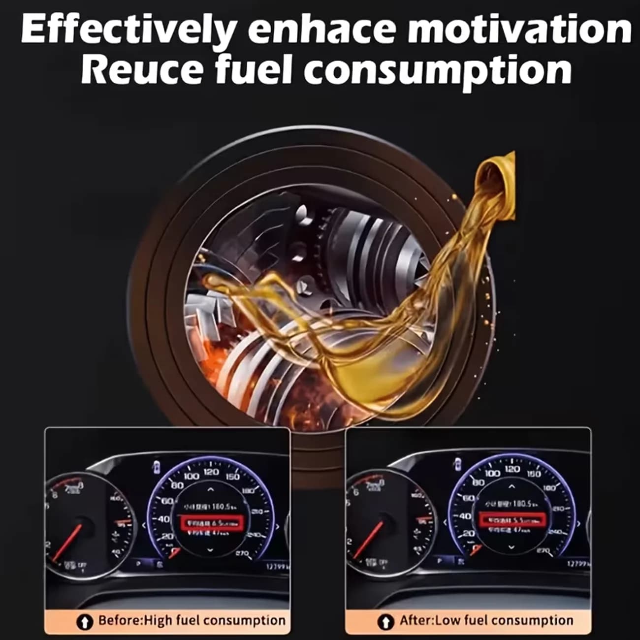 Farienne 50ml Additif Huile Moteur Haute Efficacité Protection Anti-Usure Réduction de Friction Amélioration de l'Économie de Carburant pour la Durée de Vie du Véhicule