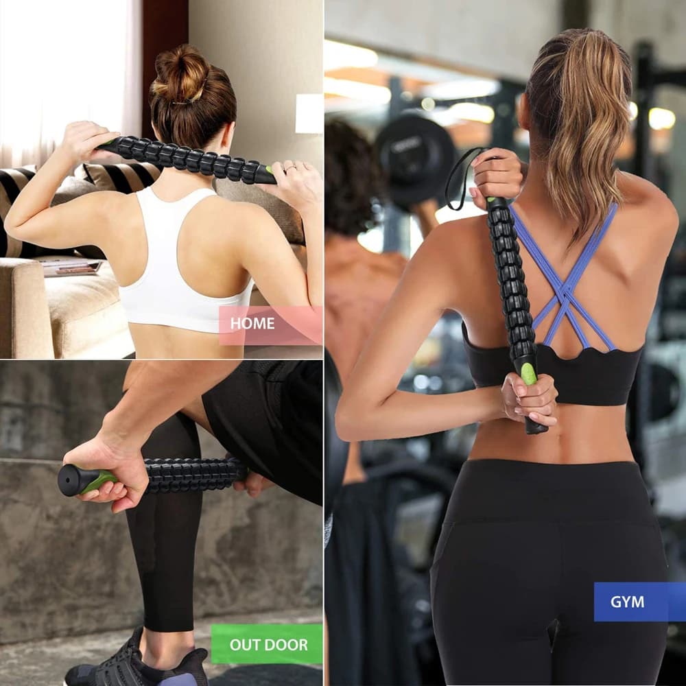 Bâton de rouleau musculaire pour athlètes, outils de bâtons de Massage corporel, pour soulager les douleurs musculaires, les crampes, aide à la récupération des jambes et du dos