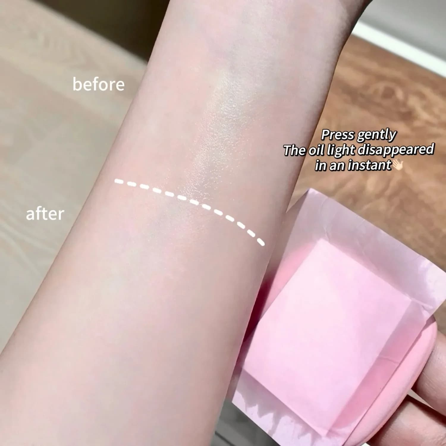 Papier absorbant l'huile pour le visage, imprimé léopard rose, boîte de rangement Portable avec miroir, outil de beauté pour soins de la peau, 100 feuilles
